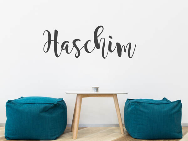 Wandtattoo Haschim in Handschrift