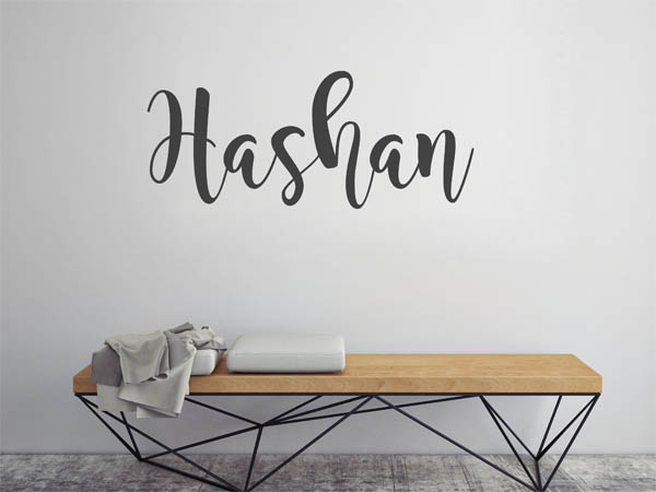 Wandtattoo Hashan in Handschrift