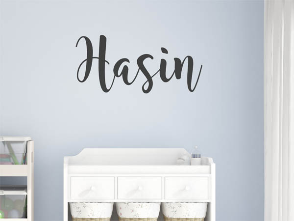 Wandtattoo Hasin in Handschrift