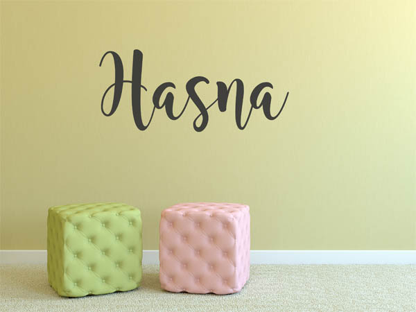 Wandtattoo Hasna in Handschrift