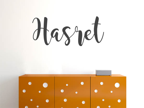 Wandtattoo Hasret in Handschrift