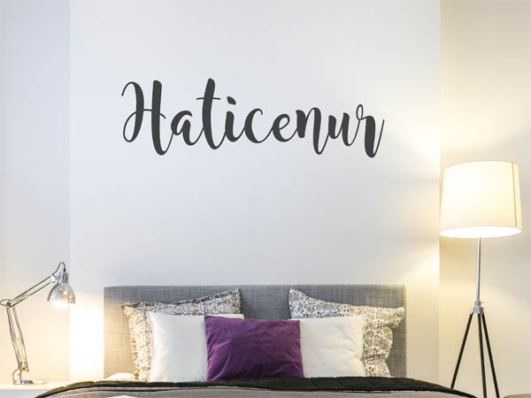 Wandtattoo Haticenur in Handschrift