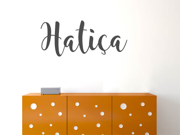 Wandtattoo Hatiça in Handschrift