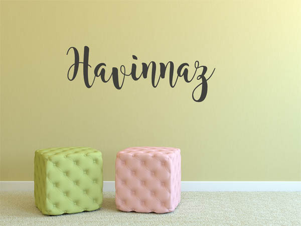 Wandtattoo Havinnaz in Handschrift