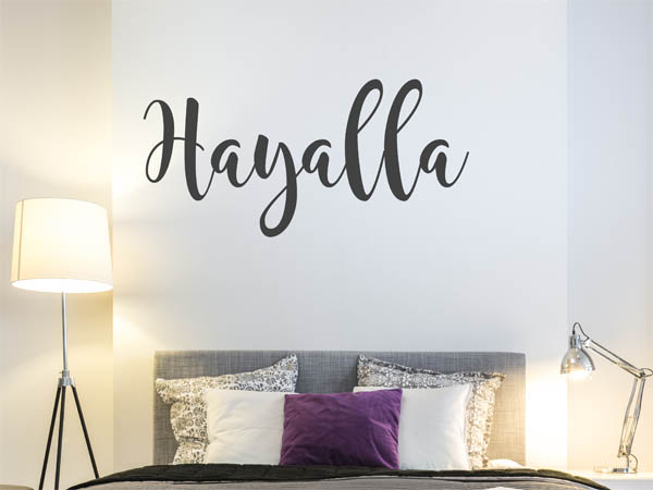 Wandtattoo Hayalla in Handschrift