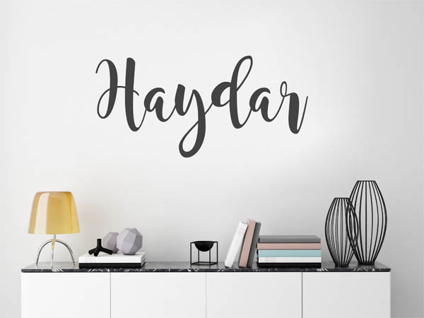 Wandtattoo Haydar in Handschrift
