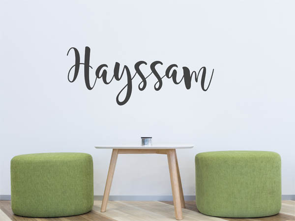 Wandtattoo Hayssam in Handschrift