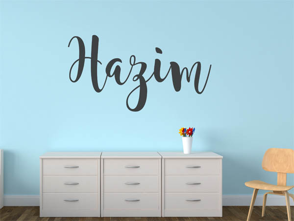 Wandtattoo Hazim in Handschrift