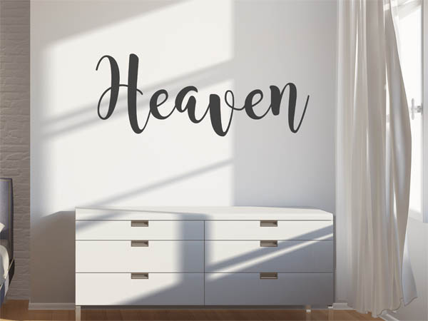 Wandtattoo Heaven in Handschrift