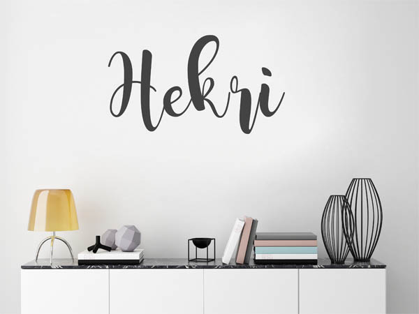 Wandtattoo Hekri in Handschrift