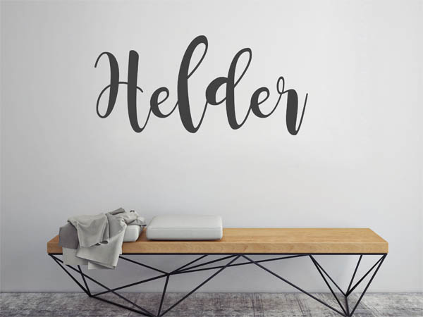 Wandtattoo Helder in Handschrift