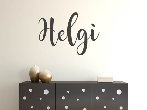 Wandtattoo Helgi in Handschrift