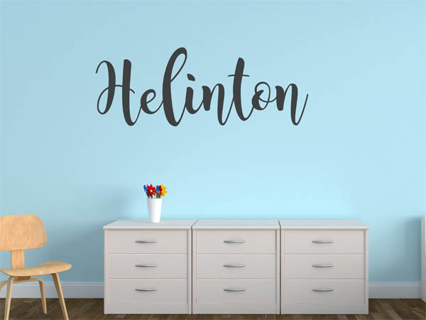 Wandtattoo Helinton in Handschrift