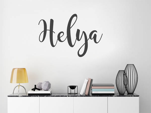 Wandtattoo Helya in Handschrift