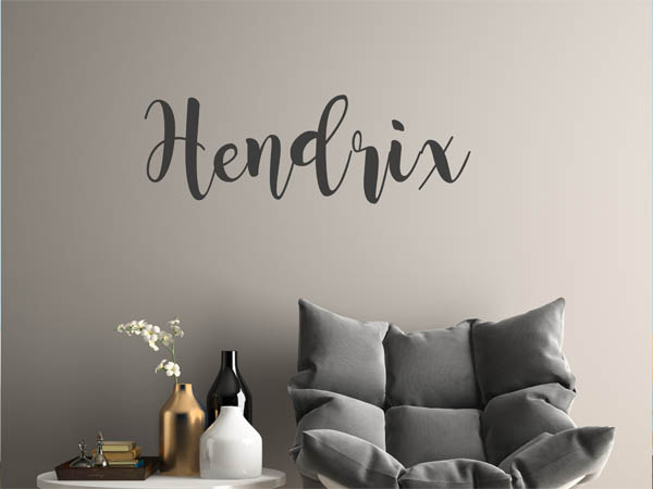Wandtattoo Hendrix in Handschrift
