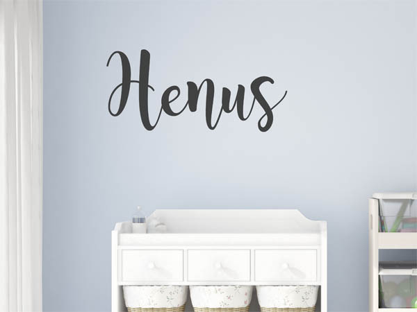 Wandtattoo Henus in Handschrift