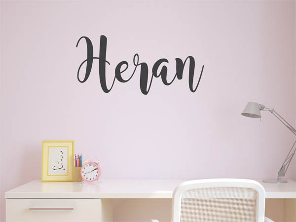 Wandtattoo Heran in Handschrift