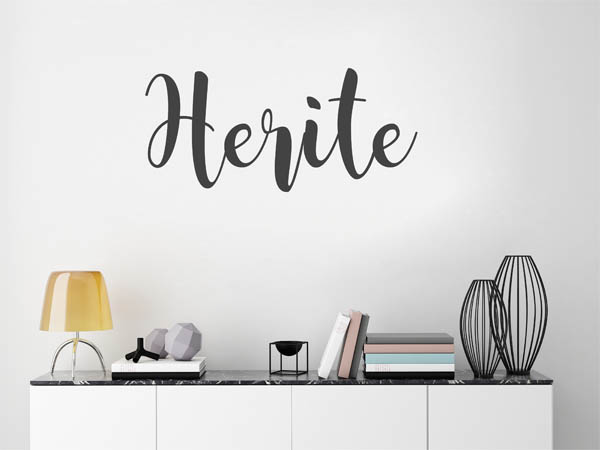 Wandtattoo Herite in Handschrift