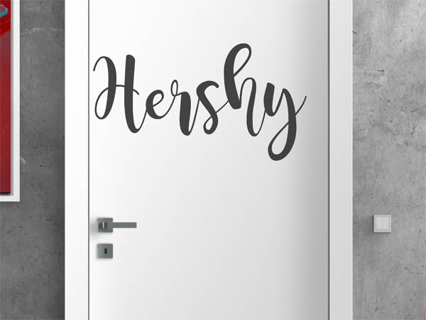 Wandtattoo Hershy in Handschrift