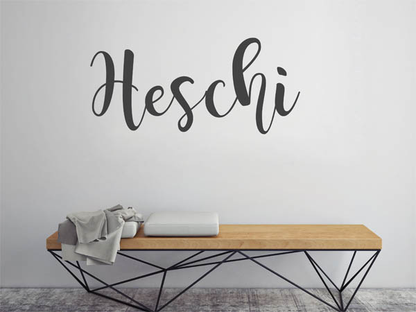 Wandtattoo Heschi in Handschrift