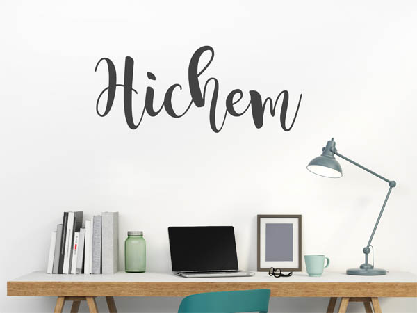 Wandtattoo Hichem in Handschrift