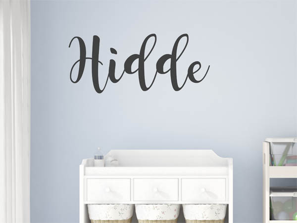 Wandtattoo Hidde in Handschrift