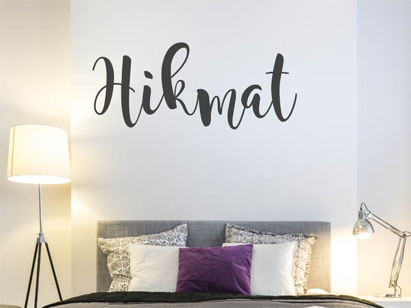 Wandtattoo Hikmat in Handschrift