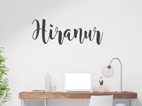 Wandtattoo Hiranur in Handschrift