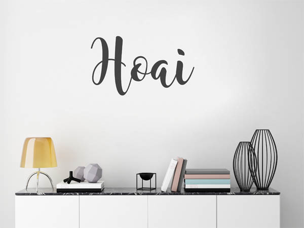 Wandtattoo Hoai in Handschrift