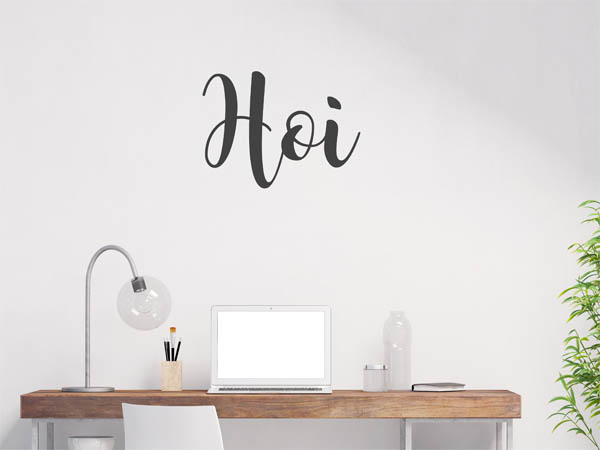 Wandtattoo Hoi in Handschrift