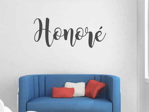 Wandtattoo Honoré in Handschrift