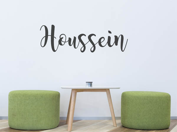 Wandtattoo Houssein in Handschrift