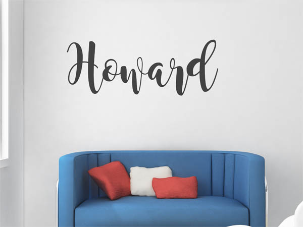 Wandtattoo Howard in Handschrift