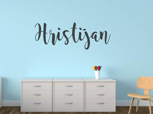 Wandtattoo Hristijan in Handschrift