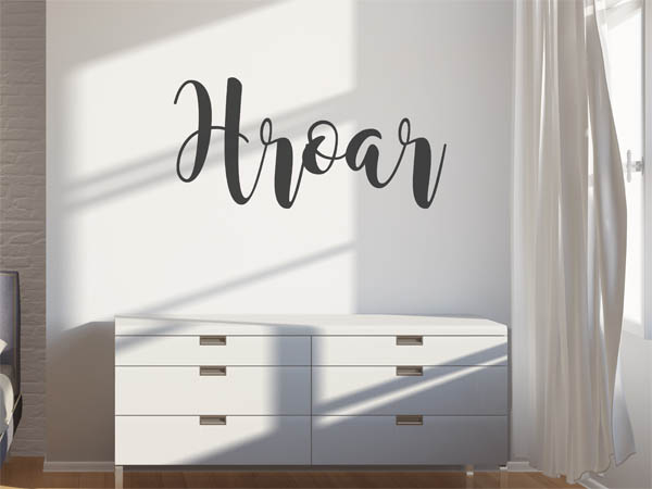 Wandtattoo Hroar in Handschrift