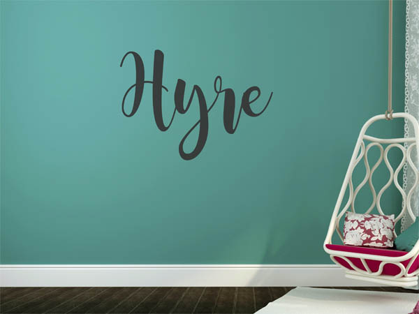 Wandtattoo Hyre in Handschrift
