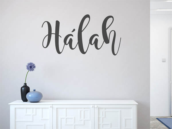 Wandtattoo Hálah in Handschrift