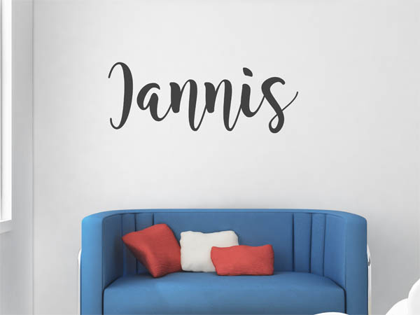 Wandtattoo Iannis in Handschrift