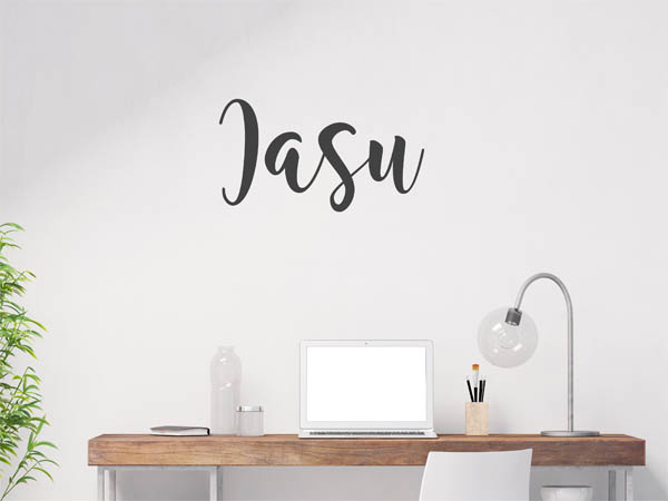 Wandtattoo Iasu in Handschrift