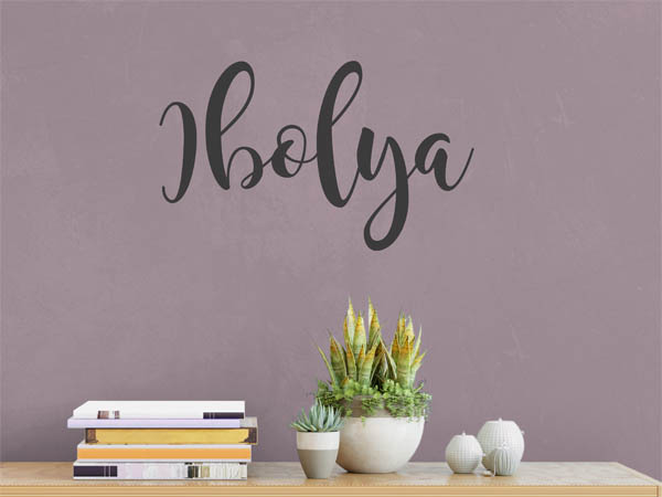 Wandtattoo Ibolya in Handschrift