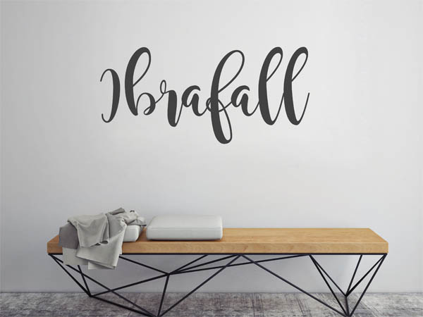 Wandtattoo Ibrafall in Handschrift