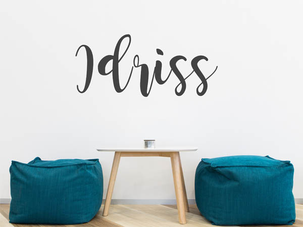 Wandtattoo Idriss in Handschrift
