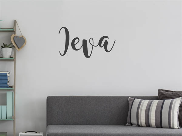 Wandtattoo Ieva in Handschrift