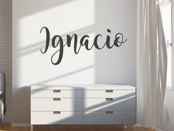 Wandtattoo Ignacio in Handschrift