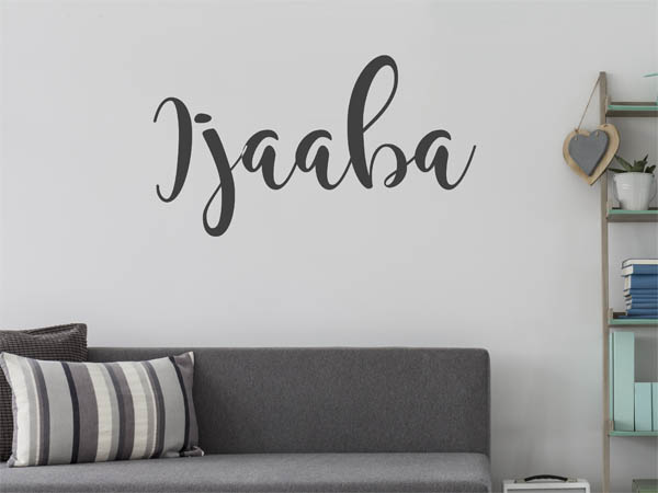Wandtattoo Ijaaba in Handschrift