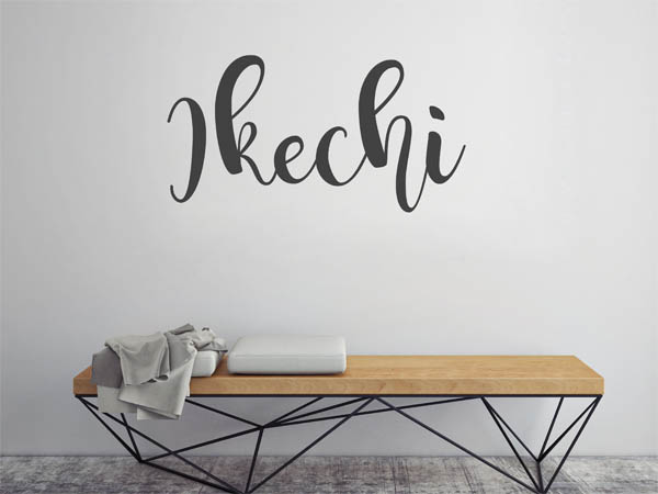Wandtattoo Ikechi in Handschrift