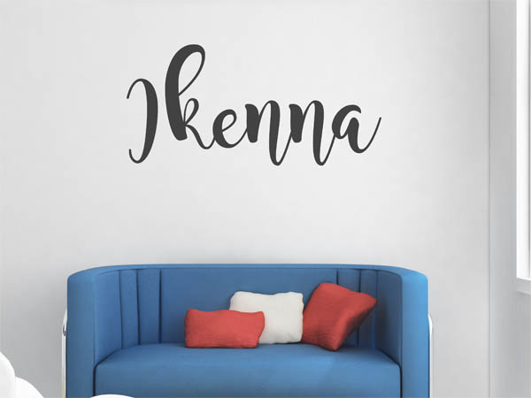 Wandtattoo Ikenna in Handschrift