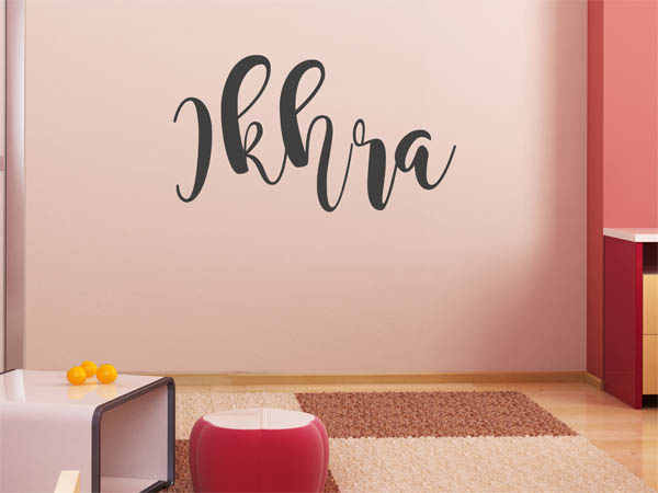 Wandtattoo Ikhra in Handschrift
