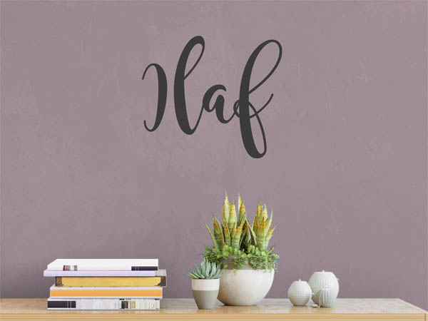 Wandtattoo Ilaf in Handschrift