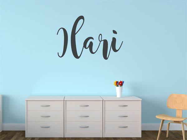 Wandtattoo Ilari in Handschrift